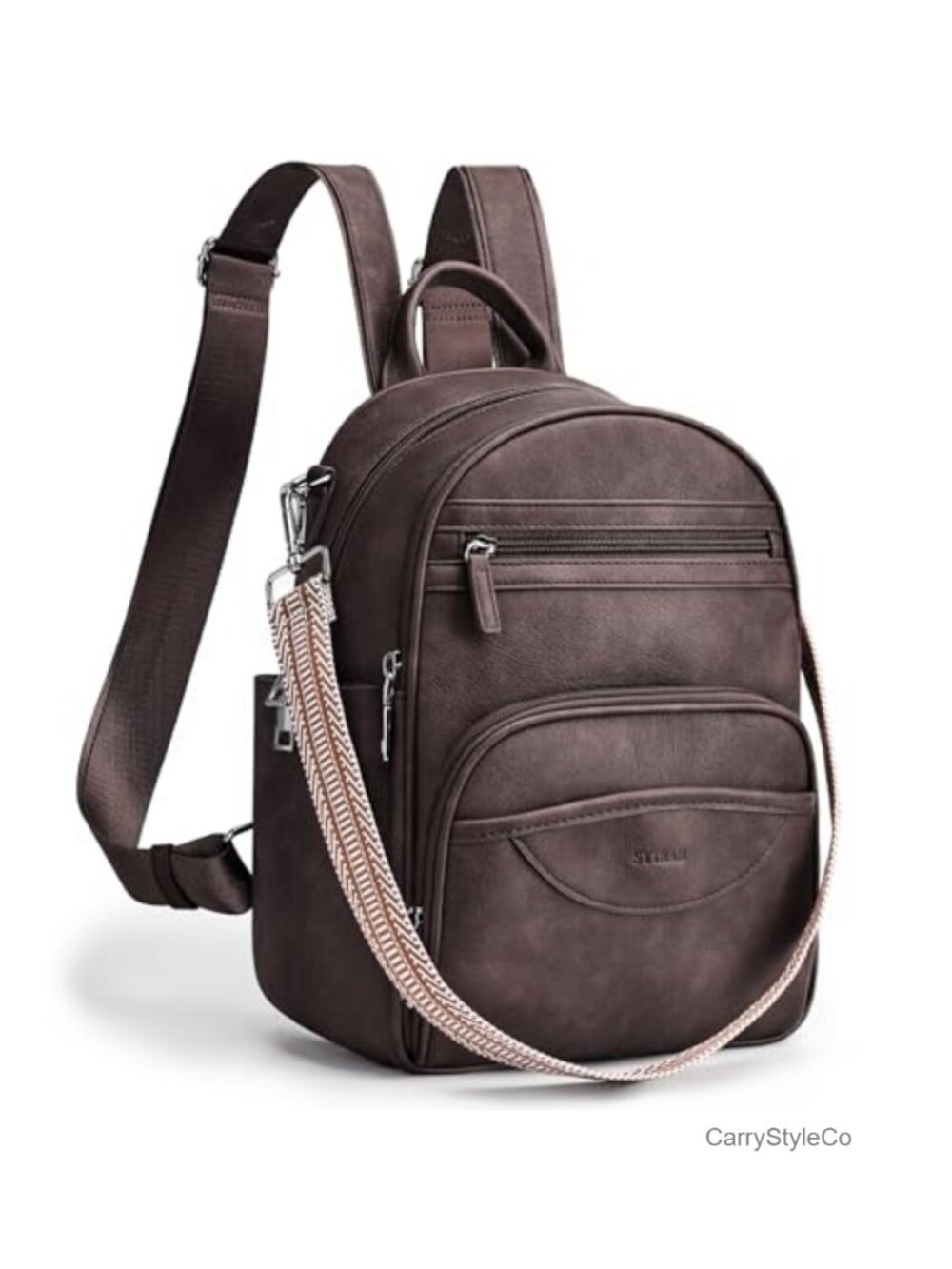 Small Backpack Purse for Women Mini Daypack PU Leather Travel
